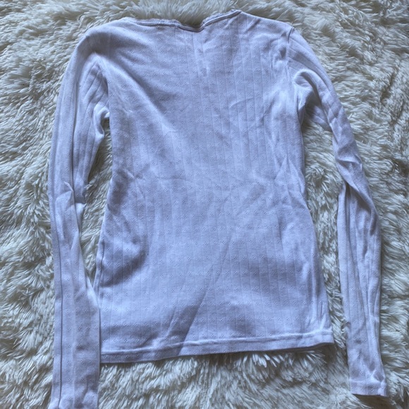 White long sleeve with gorgeous pattern and nice stretchy material - Picture 4 of 4